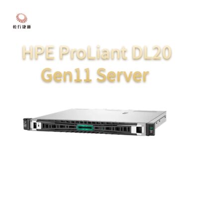 HPE ProLiant DL20 Gen11 เซอร์เวอร์เรค ระบบการเก็บข้อมูลแฟลช 1U Rackmount Server ขาย