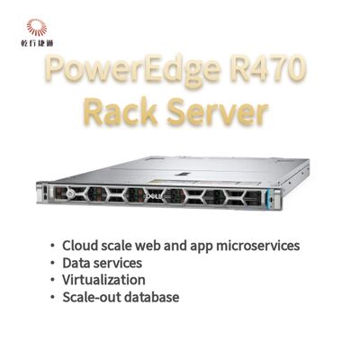 เซิร์ฟเวอร์ Dell PowerEdge R470 พร้อม 144 คอร์ หน่วยความจำ DDR5 4TB ในรูปแบบแร็ค 1U