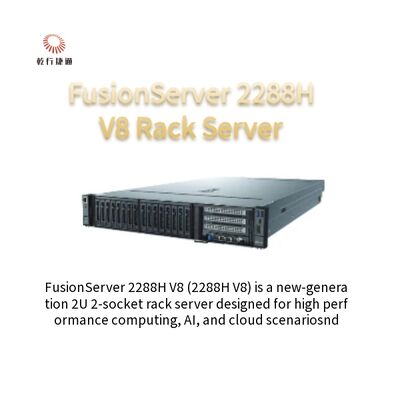 เซอร์เวอร์ Rackmount สําหรับศูนย์ข้อมูล FusionServer 2288H V8 2U 2 เซอร์เวอร์ซ็อคเก็ต