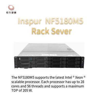 Inspur NF5180M5 A 1U ชั้นวาง Storage Server ความหนาแน่นในการประมวลผลแบบไม่มีรอยต่อ