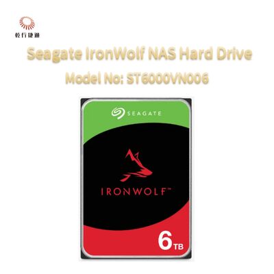 ฮาร์ดไดรฟ์ Seagate IronWolf® สำหรับ Network-Attached Storage (NAS) รุ่น: ST6000VN006