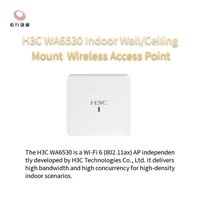 H3C WA6530 ด้านในติดผนัง/เพดาน Wi-Fi 6 (802.11ax) จุดการเข้าถึงไร้สาย