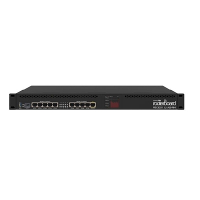 RB3011UiAS-RM 1GB RAM ดาต้าคอม Switches PoE ออกที่พอร์ต 10 2x1.4GHz CPU