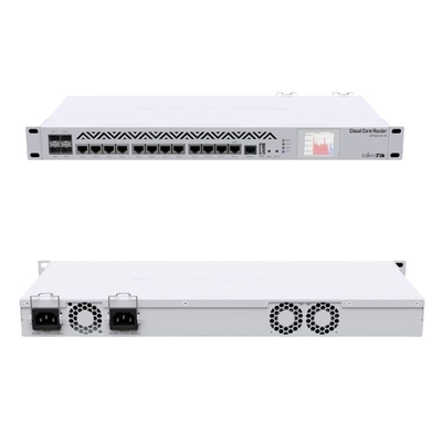 1U ที่วางแร็ค Mikrotik Cloud Core Router 8GB RAM CCR1036 12G 4S EM