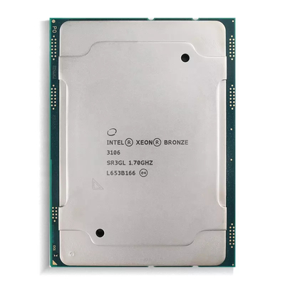 แคช 11M โปรเซสเซอร์ Intel Xeon Bronze 3106 1.70 GHz 8 Core
