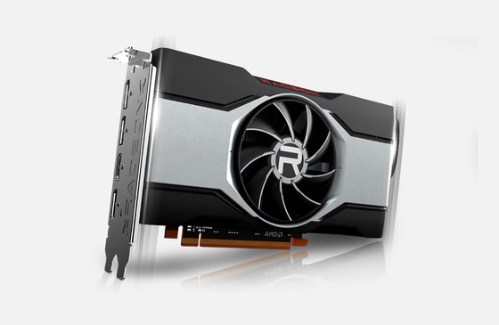 การ์ดจอ AMD Radeon RX 6400 Geforce 16 Gbps 64 บิต AMD RX 6000 Series