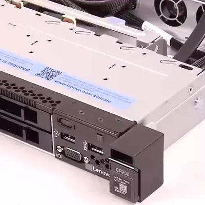 Think System SR250 V2 4SFF เซิร์ฟเวอร์จัดเก็บข้อมูลแร็ค Intel Xeon E-2378G Processor