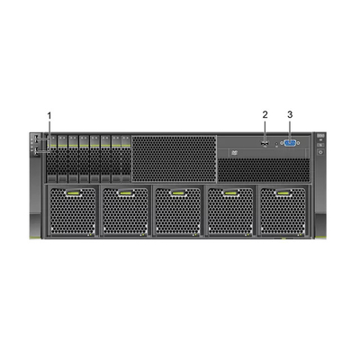 44 ฮาร์ดดิสก์ 3.5 นิ้ว Huawei Fusion Server 32 DDR4 DIMMs 5288 V6 4U แร็คเซิร์ฟเวอร์