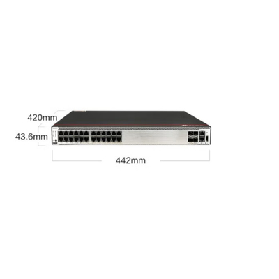 S1730S-S24P4X-A2 สวิตช์เครือข่าย Huawei 24 พอร์ตอีเทอร์เน็ต Base-T 10/100 / 1000