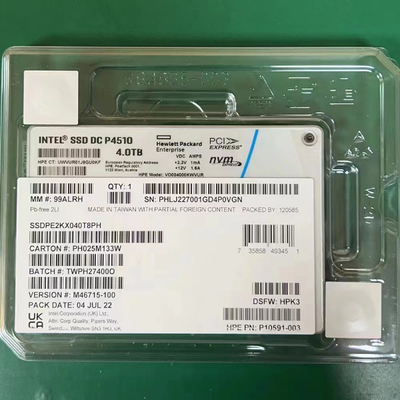 เซิร์ฟเวอร์ Intel 4TB SSD DC P4510 2.5 U.2 NVMe PCIe SSDPE2KX040T8 SSDPE2KX040T801