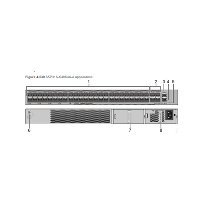 Huawei S5731S-S48S4X-A1 Datacom Switch การบำรุงรักษาด้านหน้า