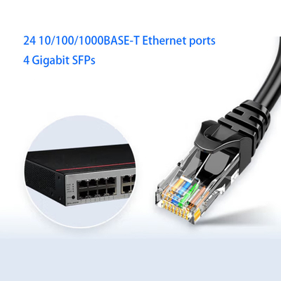 S5735S-L24T4S-QA2 Huawei Switch 24 Port Gigabit Ethernet + 4 Gigabit Port ไฟเบอร์ออปติก