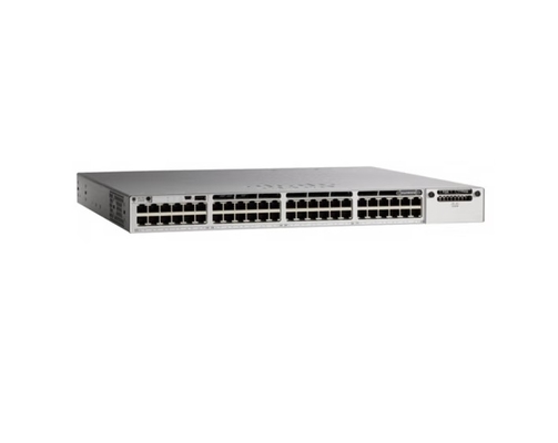 การสื่อสารข้อมูล Cisco 48 Port Switch C9300-48T-E Enterprise Gigabit Core Modular Uplink