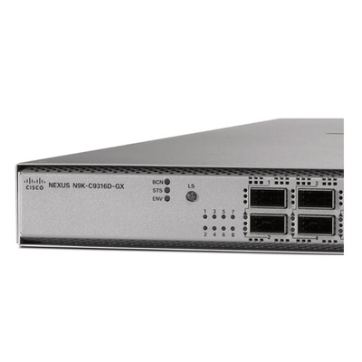 N9K-C9316D-GX Datacom Switches ด้วย 16p 400/100G QSFP-DD RJ-45 SFP 4 Core CPU 128GB SSD