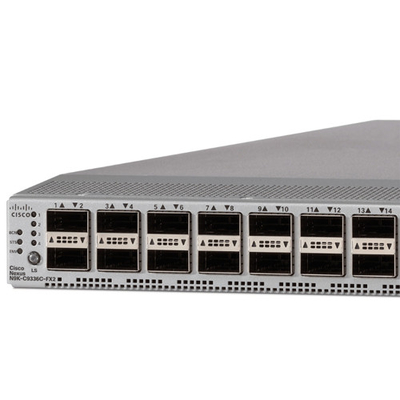 Cisco N9K-C9336C-FX2 สวิตช์ศูนย์ข้อมูล 1RU 36p 40G/100G QSFP28 10 กิกะบิต RJ-45 128GB