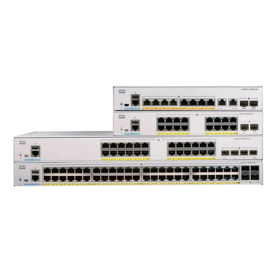 สวิตช์บริหารเครือข่าย Cisco C1000-8P-E-2G-L 8-port gigabit 2x 1G SFP และ RJ-45 combo uplinks POE 67W