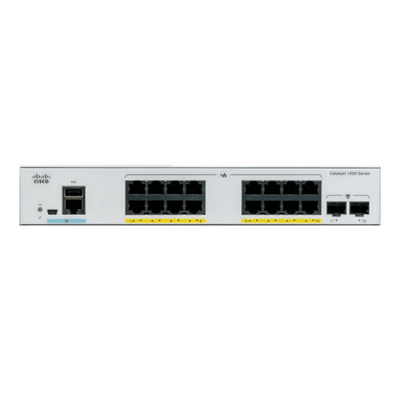 Cisco C1000-16T-E-2G-L Gigabit Ethernet ระดับธุรกิจ Layer 2 สวิตช์ 16 ท่า Gigabit uplink อินเตอร์เฟซ 2 SFP