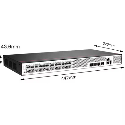S5735S-L24T4X-A1 24 10/100/1000BASE-T Ethernet Ports 4 10 Gigabit SFP+ AC Power Supply Access Switch ปรับเปลี่ยนการใช้งาน