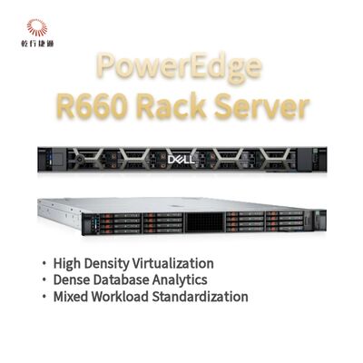 Dell PowerEdge R660 เซอร์เวอร์เรค ระบบเก็บข้อมูล แฟลช เซอร์เวอร์ซีพีอีอน เซอร์เวอร์เก็บข้อมูลตามสั่ง