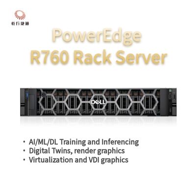 Dell PowerEdge R760 แร็คเซิร์ฟเวอร์ โมเดล, ระบบจัดเก็บข้อมูลแฟลช, เซิร์ฟเวอร์ซีพียู Xeon