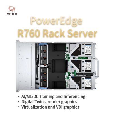 Dell PowerEdge R760 แร็คเซิร์ฟเวอร์ โมเดล, ระบบจัดเก็บข้อมูลแฟลช, เซิร์ฟเวอร์ซีพียู Xeon