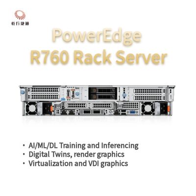 Dell PowerEdge R760 แร็คเซิร์ฟเวอร์ โมเดล, ระบบจัดเก็บข้อมูลแฟลช, เซิร์ฟเวอร์ซีพียู Xeon
