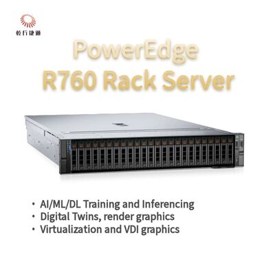Dell PowerEdge R760 แร็คเซิร์ฟเวอร์ โมเดล, ระบบจัดเก็บข้อมูลแฟลช, เซิร์ฟเวอร์ซีพียู Xeon