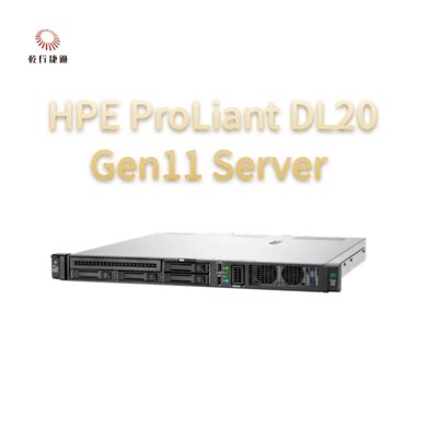 HPE ProLiant DL20 Gen11 เซอร์เวอร์เรค ระบบการเก็บข้อมูลแฟลช 1U Rackmount Server ขาย