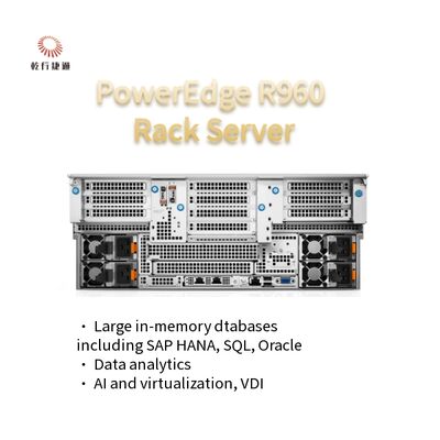 ซื้อเซอร์เวอร์ที่กําหนดเองสําหรับธุรกิจ D e l l s Poweredge R960 4U Rack Server