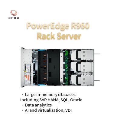 ซื้อเซอร์เวอร์ที่กําหนดเองสําหรับธุรกิจ D e l l s Poweredge R960 4U Rack Server