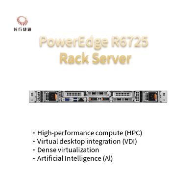 เซิร์ฟเวอร์แร็ค PowerEdge R6725 1U ไฮเทคพร้อมโปรเซสเซอร์ AMD EPYC ซีรีส์ 9005