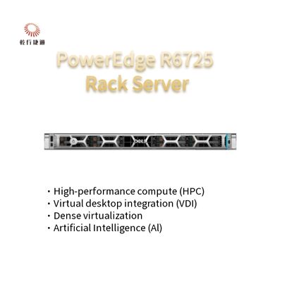 เซิร์ฟเวอร์แร็ค PowerEdge R6725 1U ไฮเทคพร้อมโปรเซสเซอร์ AMD EPYC ซีรีส์ 9005