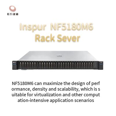 เซิร์ฟเวอร์จัดเก็บข้อมูลแร็ค Intel C621A Inspur NF5180M6 1U ชั้นวาง Mount Server
