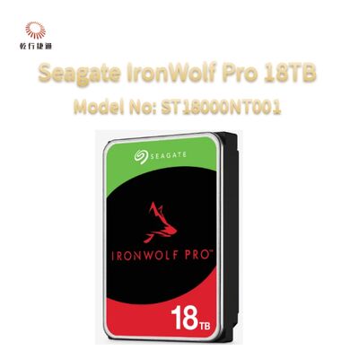 Seagate IronWolf Pro 18TB Model No: ST18000NT001