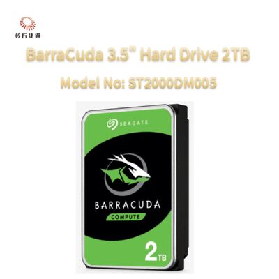Seagate BarraCuda 3.5" Hard Drive 2TB Model No: ST2000DM008