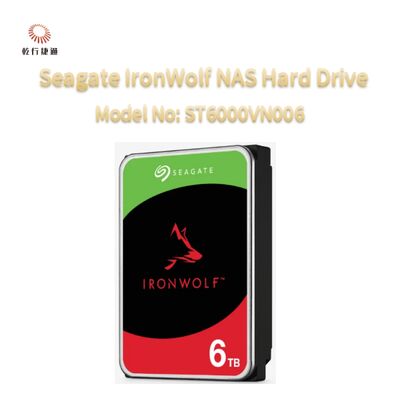 ฮาร์ดไดรฟ์ Seagate IronWolf® สำหรับ Network-Attached Storage (NAS) รุ่น: ST6000VN006