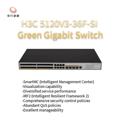 H3C S5120V3-SI สวิทช์อีเทอร์เน็ตจิกาบิตฉลาดสีเขียว 5120V3-36F-SI