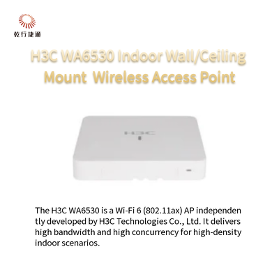 H3C WA6530 ด้านในติดผนัง/เพดาน Wi-Fi 6 (802.11ax) จุดการเข้าถึงไร้สาย