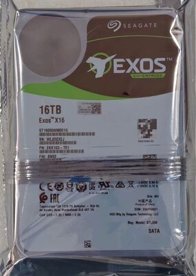 Seagate ST16000NM001G 16TB HDD SATA 3.5 นิ้ว Dimm สล็อต