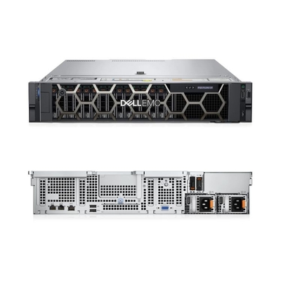 R550 Dell Poweredge Server H745 800W Power 2U ที่วางแร็ค Computer
