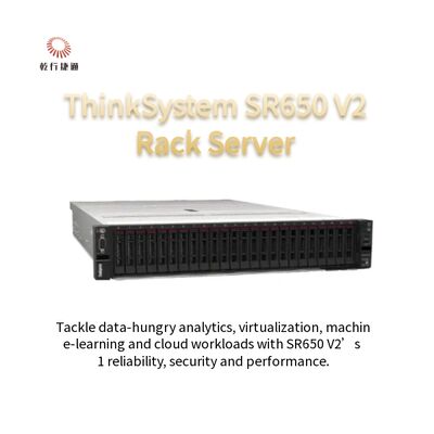 Lenovo SR650 V2 ใหม่รุ่นที่สาม 2U Rack Server Host Ddr4 เอมโมรี่เซอร์เวอร์