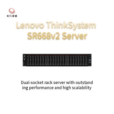 เซิร์ฟเวอร์ ThinkServer SR668 V2 แบบ 2U สองซ็อกเก็ต โปรเซสเซอร์ Intel Core เจเนอเรชันที่ 10