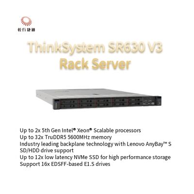ThinkSystem SR630 V3 แร็คเซอร์เวอร์ 2U Xeon Processor ในคลัง